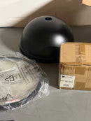 Golden Lighting 3602-L BLK-BLK Duncan Single Light 14" Wide Pendant - Black / Matte Black