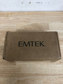 Emtek 8081US19 Quincy Sideplate Double Cylinder Keyed Entry Door Knob or Lever Set with 3-5/8 Inch Center to Center - Flat Black