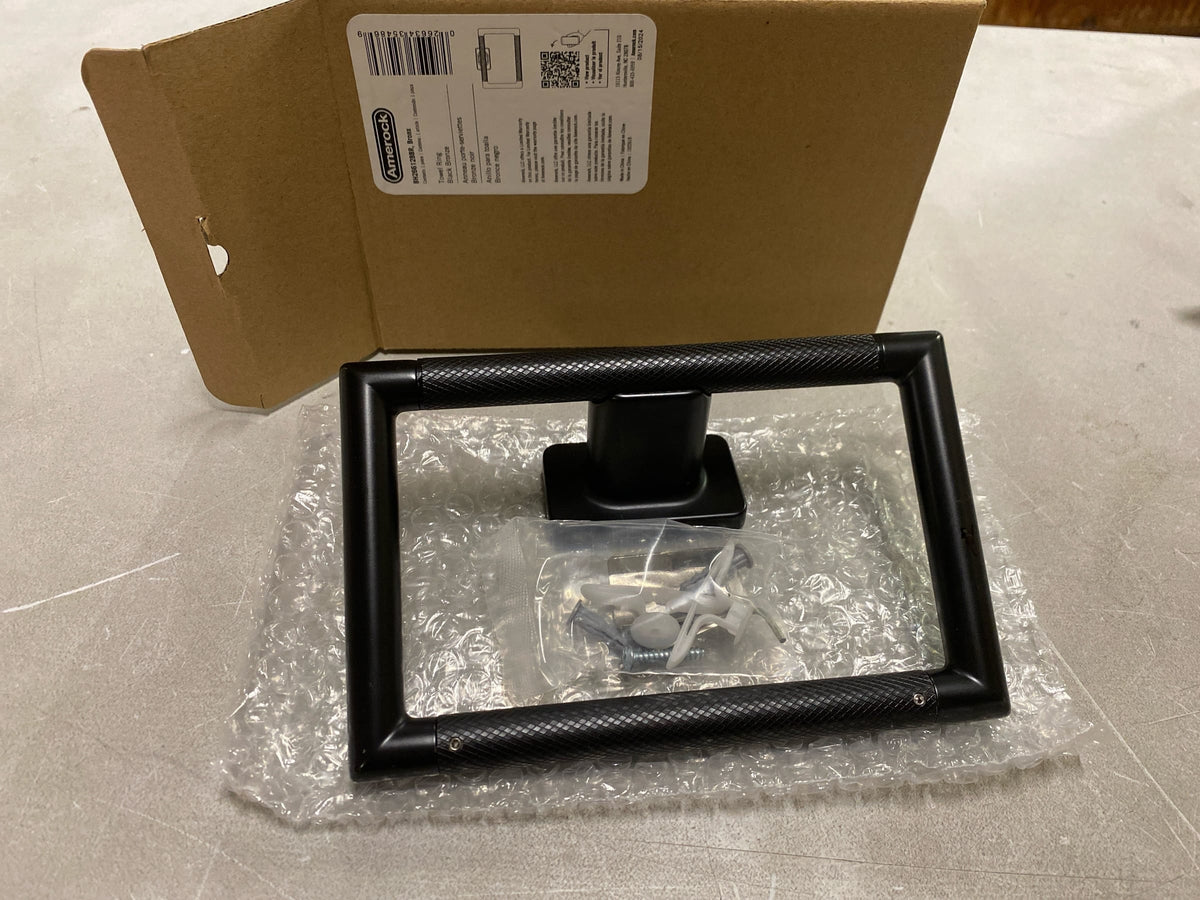 Amerock Bronx Black Bronze Closed Towel Ring, BH26612BBR