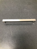 Berenson 2318-1BPN-P Swagger 8-13/16" (224 mm) - Center to Center Modern Angled Cabinet Handle / Drawer Pull - Brushed Nickel