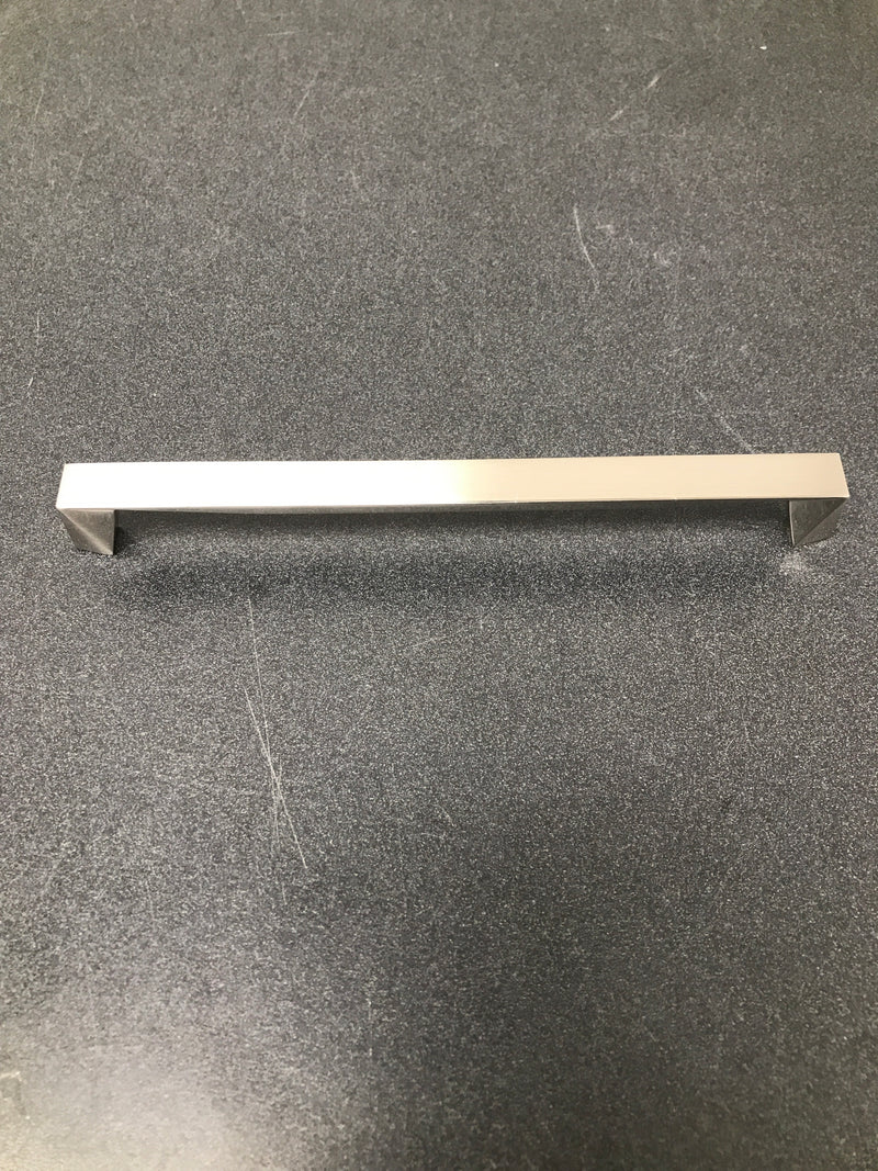 Berenson 2318-1BPN-P Swagger 8-13/16" (224 mm) - Center to Center Modern Angled Cabinet Handle / Drawer Pull - Brushed Nickel