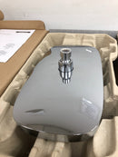 Hansgrohe 2-Spray 11.8 in. Single Wall Mount Fixed Rain Shower Head in White/Chrome-27387401