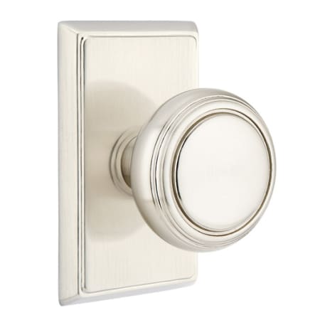 Emtek C810NWUS15 Norwich Classic Brass Passage Door Knobset with the CF Mechanism - Satin Nickel