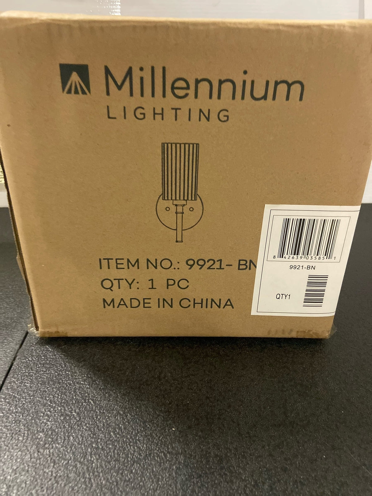 ML Lighting Chastine 1-Light Wall Sconce Brushed Nickel