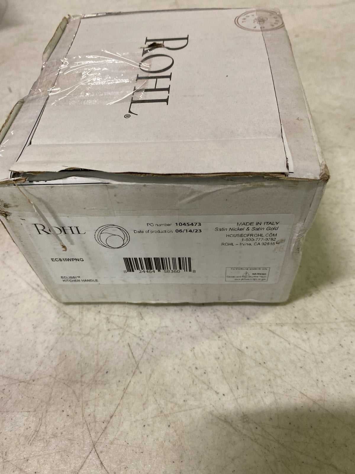 Rohl EC81IWPNG Eclissi Wheel Handle - Polished Nickel / Satin Gold