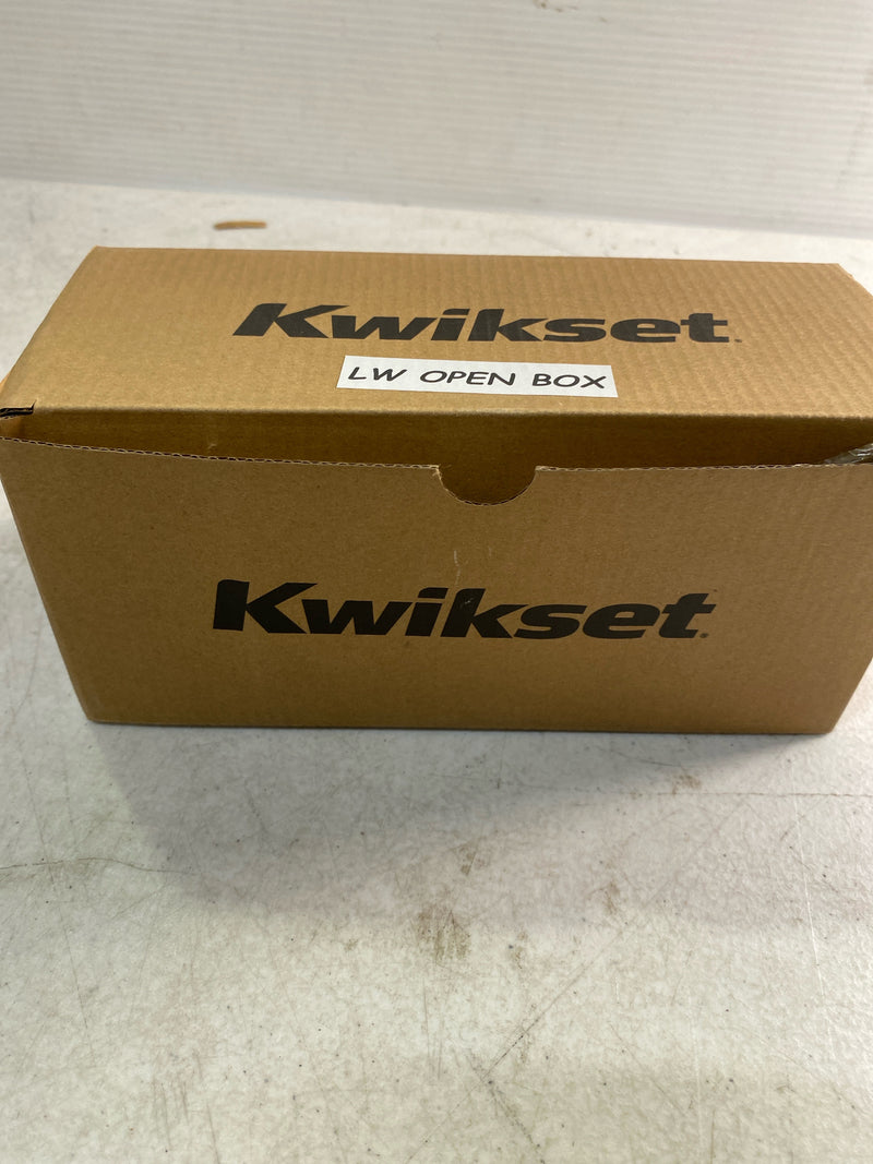 Kwikset 971PVLRCT-514 Prava Lever Keyed Entry Interior Pack with Rectangle Rose for Handlesets - Matte Black