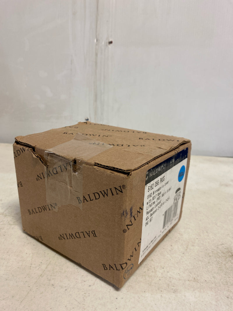 Baldwin 5162056PASS 5162 Passage Door Lever Set with R017 Rose from the Estate Collection - Satin Nickel