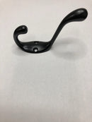 Liberty Hardware B42302Q-FB-C5 3 Inch Heavy Coat and Hat Hooks - Matte Black