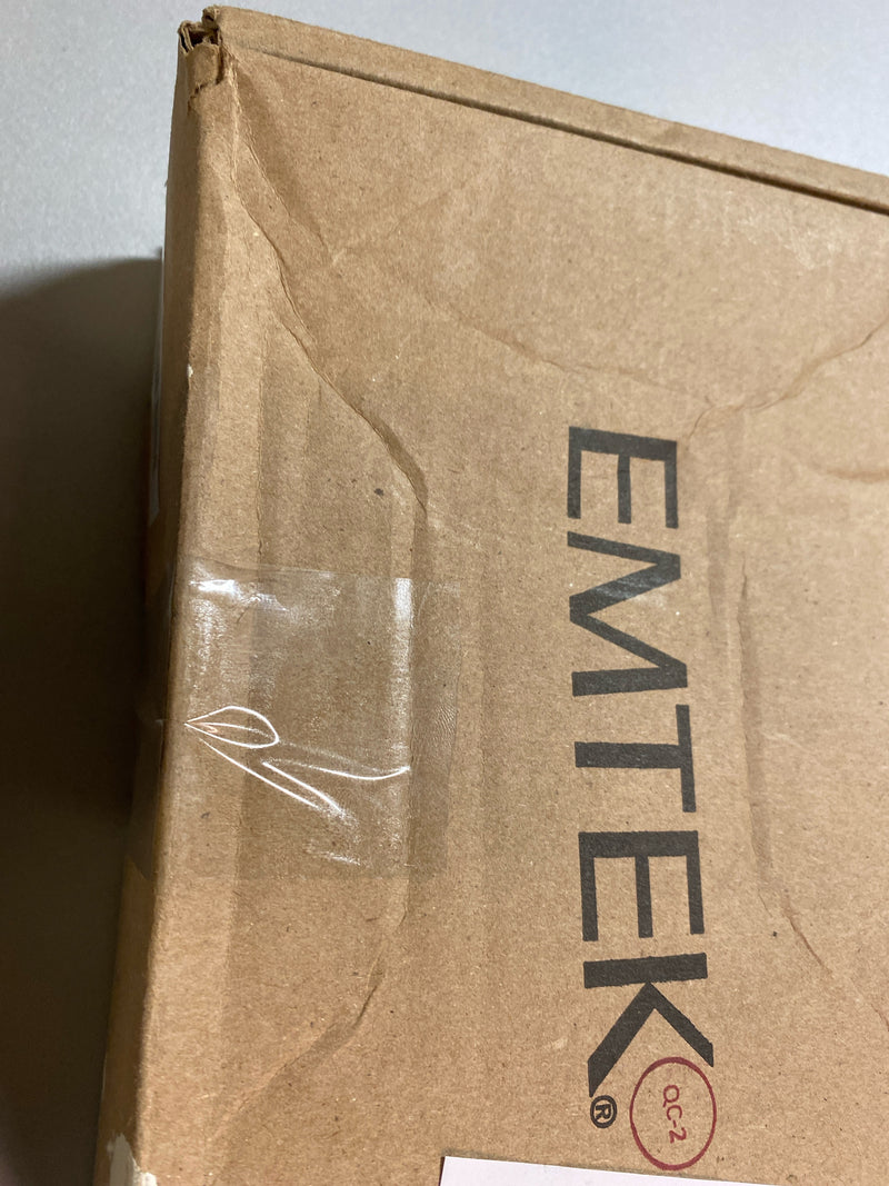 Emtek 2114US19138 Modern Rectangular 7-1/4 Inch Passage Mortise Pocket Door Pull for 1-3/8" Thick Doors - Flat Black