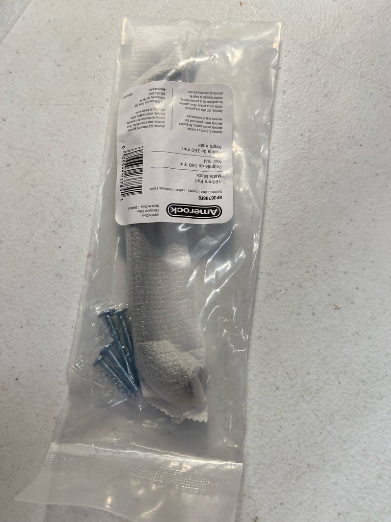 Amerock BP36796FB Renown 6-5/16 Inch Center to Center Handle Cabinet Pull - Matte Black