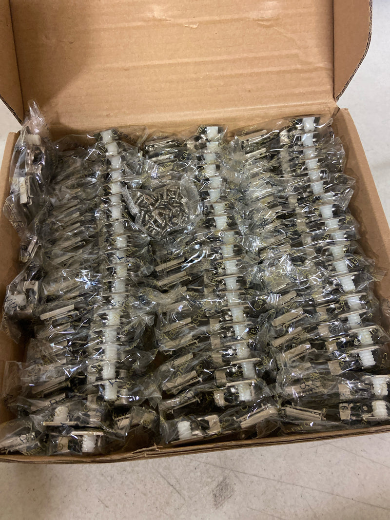 Ravinte 60 Pack (30 Pairs) 1/2 Inch Overlay Soft Close Hinges for Kitchen Cabinets - Satin Nickel Hidden Concealed Hinge, Stainless Steel, Self Closing