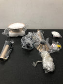 Antoine HY-8222-36G 36 in. Integrated LED Indoor Gold Crystal Chandelier Retractable Blades Ceiling Fan with Light and Remote