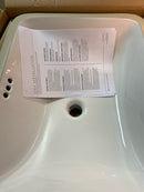 Signature Hardware 498227 Rainsville 18" Vitreous China Undermount Bathroom Sink with Overflow - White