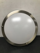 Maxim 55543WTSN Linear 14" Wide LED Ceiling Light - Satin Nickel