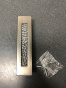 Richelieu Hardware BP701396242 Castelo Collection 3 3/4-inch (96 mm) Center-to-Center Hammered Brushed Pewter Modern Rectangular Cabinet and Drawer Pull Handle for Kitchen, Bathroom, and Furniture