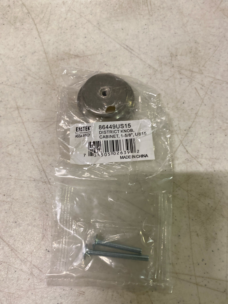 Emtek 86449 Us15 1.625 in District Cabinet Knob
