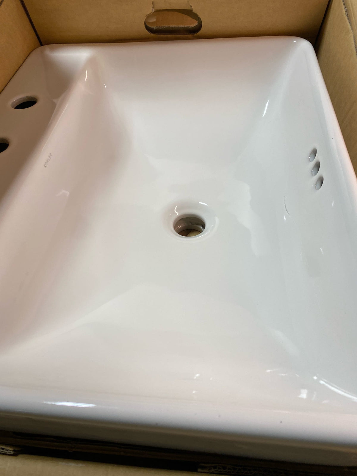Kohler K-2660-8-0 Vox 22" Vessel / Drop In Sink with Overflow - White
