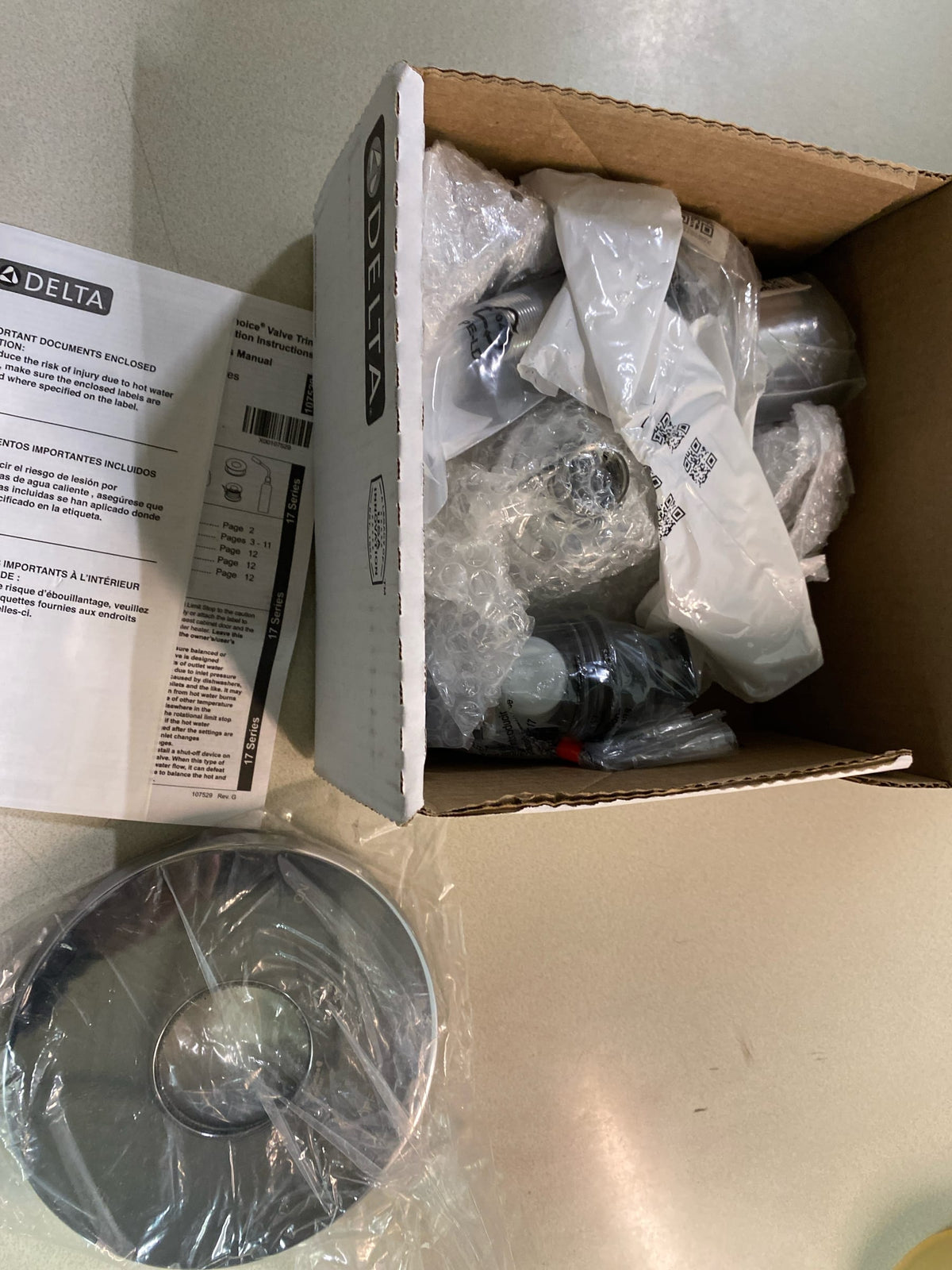 Delta T17242 Altado Monitor 17 Series Dual Function Pressure Balanced 1.75 GPM Shower Only with Integrated Volume Control - Less Rough-In Valve - Chrome