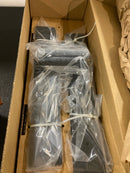 Emtek 1L1M51US19 RH Hecules Lever Brass Modern Door Configuration 5 Keyed Entry Multi Point Trim with European Cylinder Below Handle - Flat Black