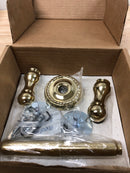 Emtek 2605US3 6-1/4" Solid Brass Spring Rod Tissue Paper Holder - Polished Brass