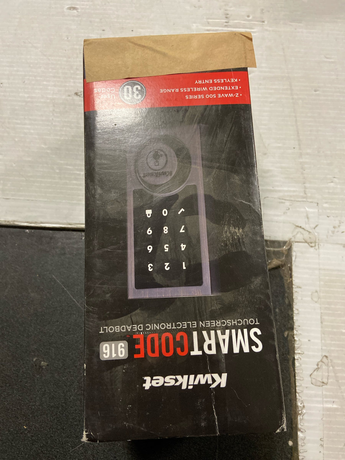 Kwikset 916CNT500-11P SmartCode 916CNT Touchscreen Electronic Deadbolt with Smartkey and Z-Wave Technology - Venetian Bronze