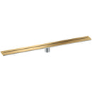 Axor 42527 Drain Wall 35-7/16" Linear Shower Drain - Against Wall Installation - Brushed Gold Optic