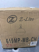 Z-Lite 619MP-MB-CH Peyton 2 Light 11" Wide Pendant - Matte Black / Chrome