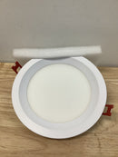 Commercial electric 91479 Slim Baffle 6 in. Adjustable CCT Canless New Construction & Remodel IC Rated Indoor/Outdoor LED Recessed Light Kit