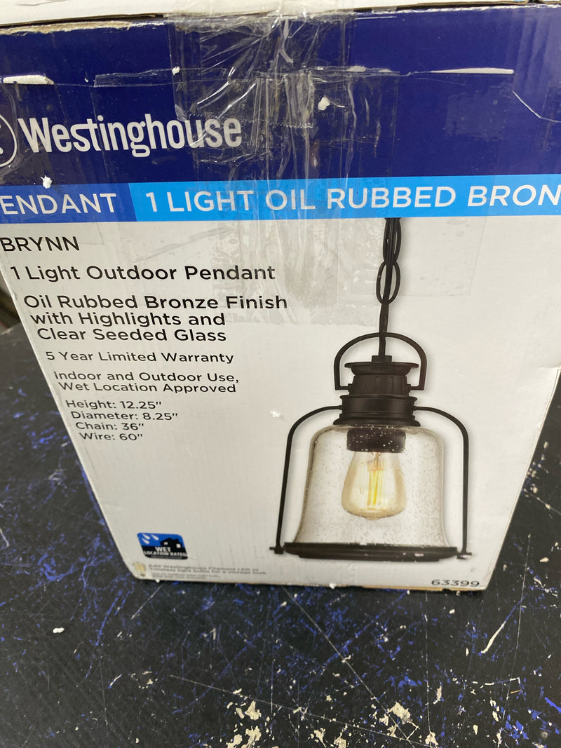 Westinghouse 6349100 Brynn Single Light 14-1/2" Tall Outdoor Wall Sconce - Oil Rubbed Bronze