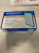 Panasonic FV-WCSW21-W Dual Function Control with Independent Rocker Switches for Whisper Series Bath Fans with Single Gang Box Installation - White