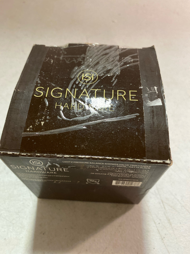 Signature Hardware SHLZPBKNOBMB Knob Handle for Lentz Pressure Balanced Trim - Matte Black