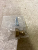 Emtek 86467US4 Overland 1-1/4 Inch Mushroom Cabinet Knob from the Transitional Heritage Collection - Satin Brass