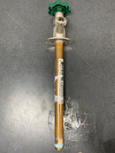 Prier Products C-144D10 1/2" MPT x 1/2 Sweat Handle-Operated Freezeless Residential Wall Hydrant with 10" Insertion - Satin Nickel