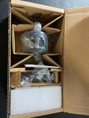 Baldwin Privacy Contemporary Crystal Knob and Contemporary Round Rose with 6AL Latch and Dual Strike