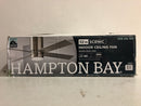 Hampton bay 92302 Scenic 52 in. Integrated LED Indoor Brushed Nickel Hugger Ceiling Fan with Reversible Motor & Reversible Blades Included