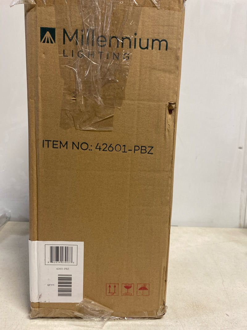 Millennium lighting 42601-PBZ Barkeley 1-Light 6 in. Powder Coated Bronze Outdoor with Clear Glass