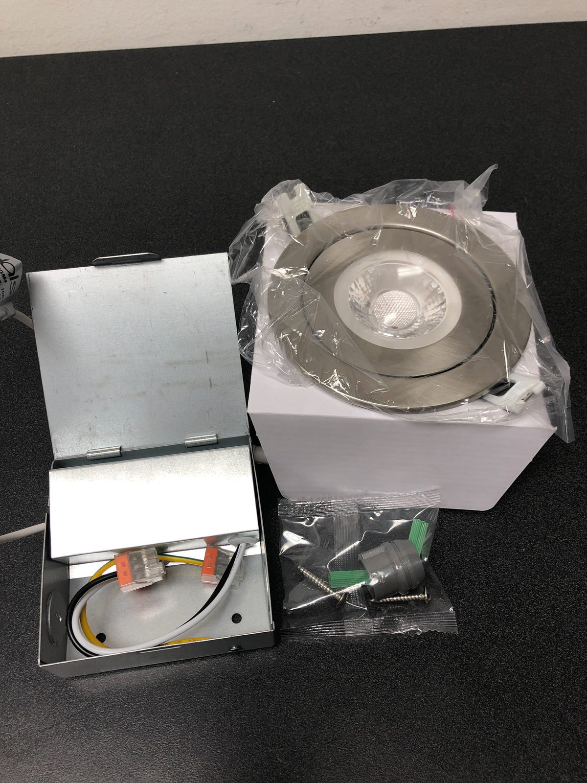 DALS Lighting FGM4-3K-SN Flat Gimbal 4" Adjustable LED Canless Recessed Fixture - 3000K - Satin Nickel