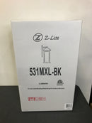 Filament Design 1-Light Black Outdoor Wall Sconce with Clear Beveled Glass-HD-TE37675