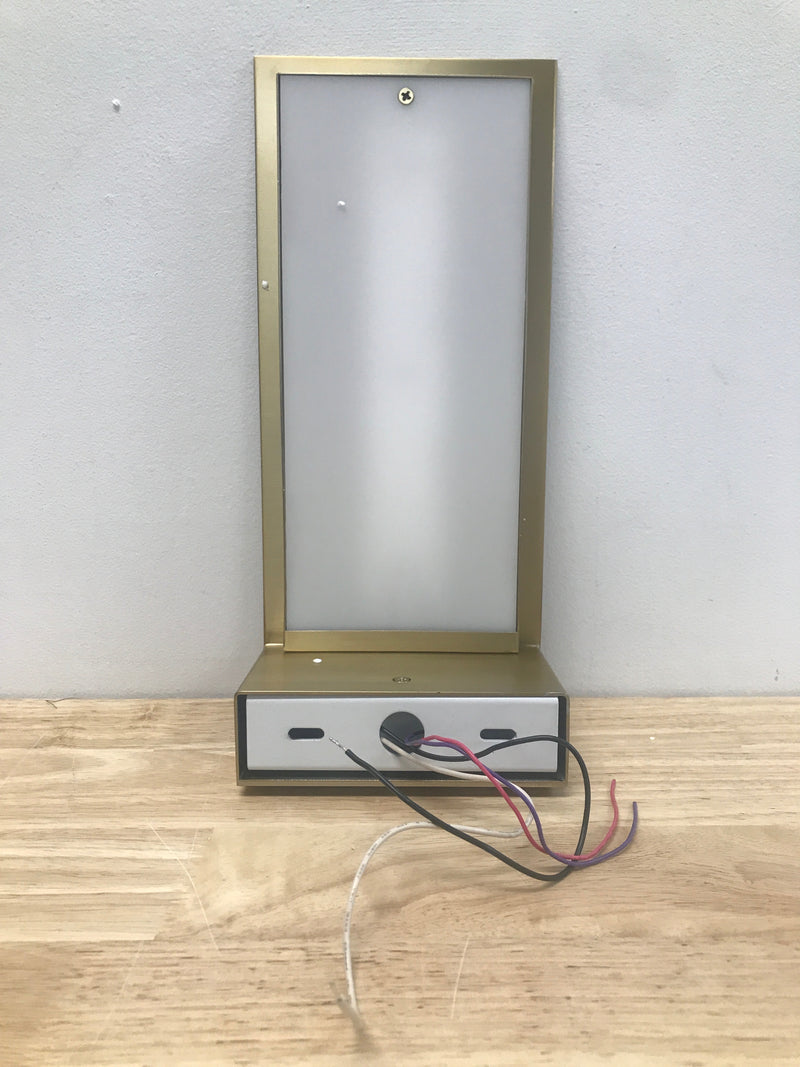 Oxygen Lighting 3-535-40 Halo Single Light 13" Tall LED Wall Sconce - Aged Brass