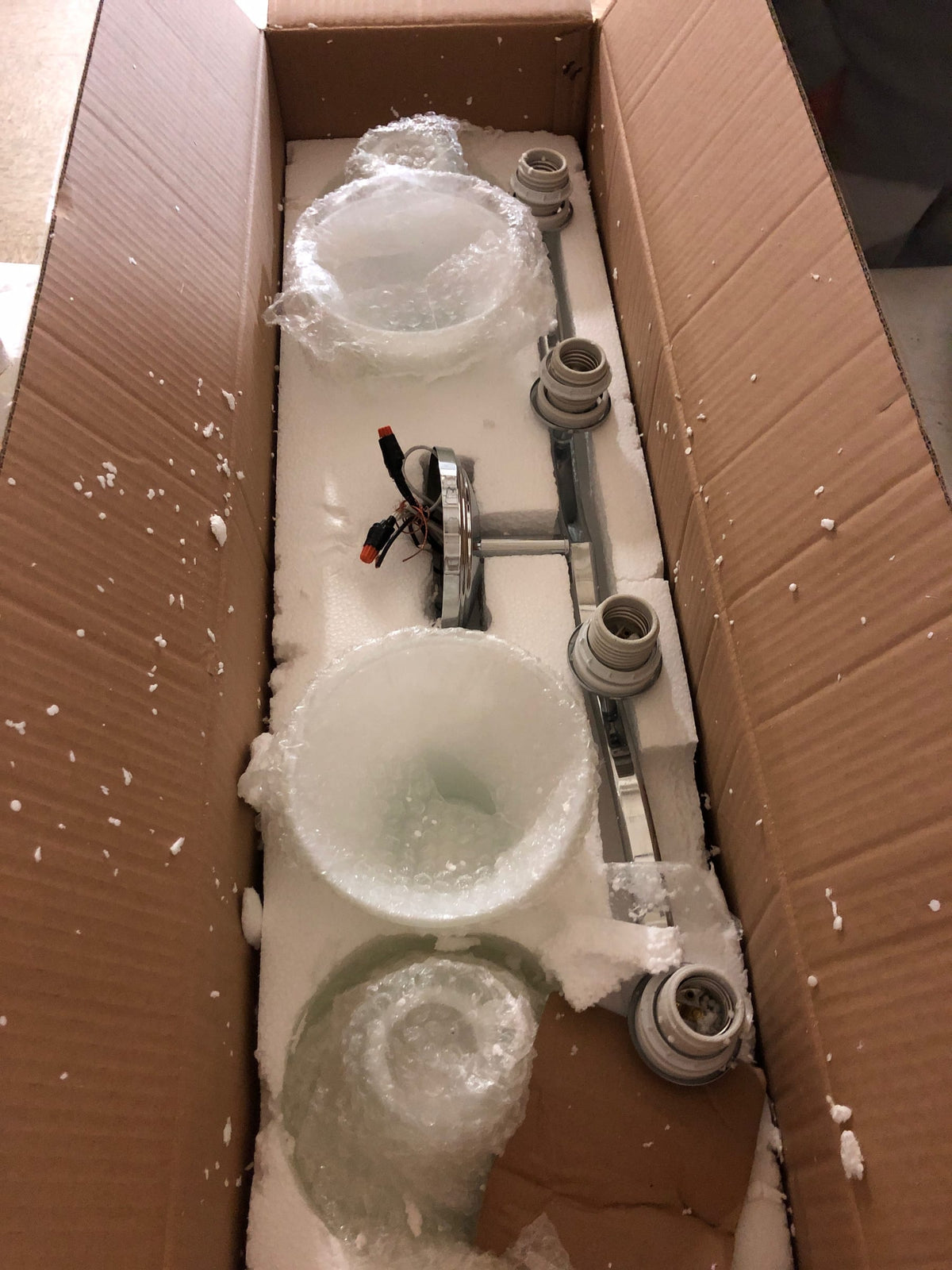 Park Harbor Columbus 31" Wide 4 Light Bathroom Fixture Polished Chrome