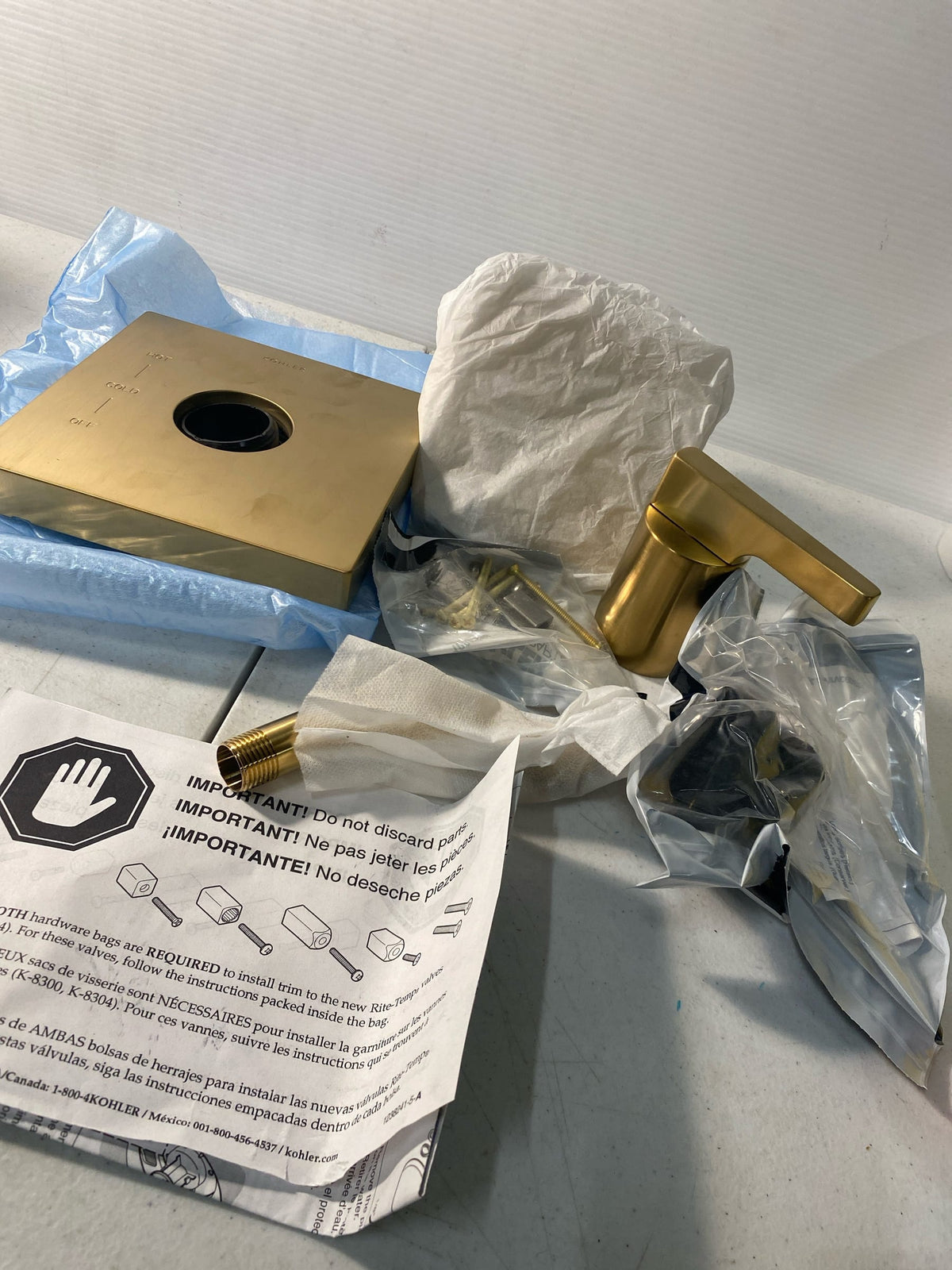 Kohler TS99764-4-2MB Honesty 1-Handle Shower Valve Trim Kit in Vibrant Brushed Moderne Brass with Shower Head (Valve Not Included)