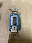 Leviton 1203-PLC 15 Amp Industrial Grade Heavy Duty 3-Way Pilot Light Toggle Switch, Clear 1203-PLC