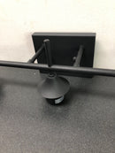 Merra HCF-2803-00-BNHD-1 3-Light Matt Black Bathroom Vanity Light with Clear Glass Shades