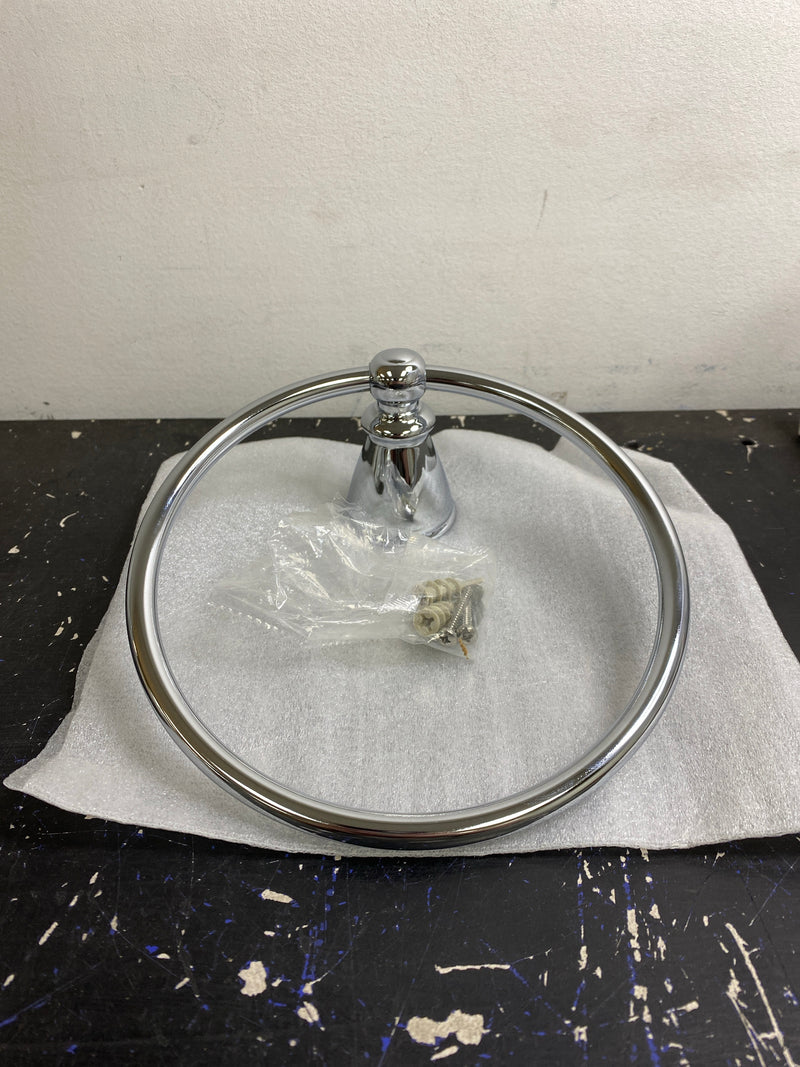 Design House 558205 Kassel 7" Wide Towel Ring - Polished Chrome