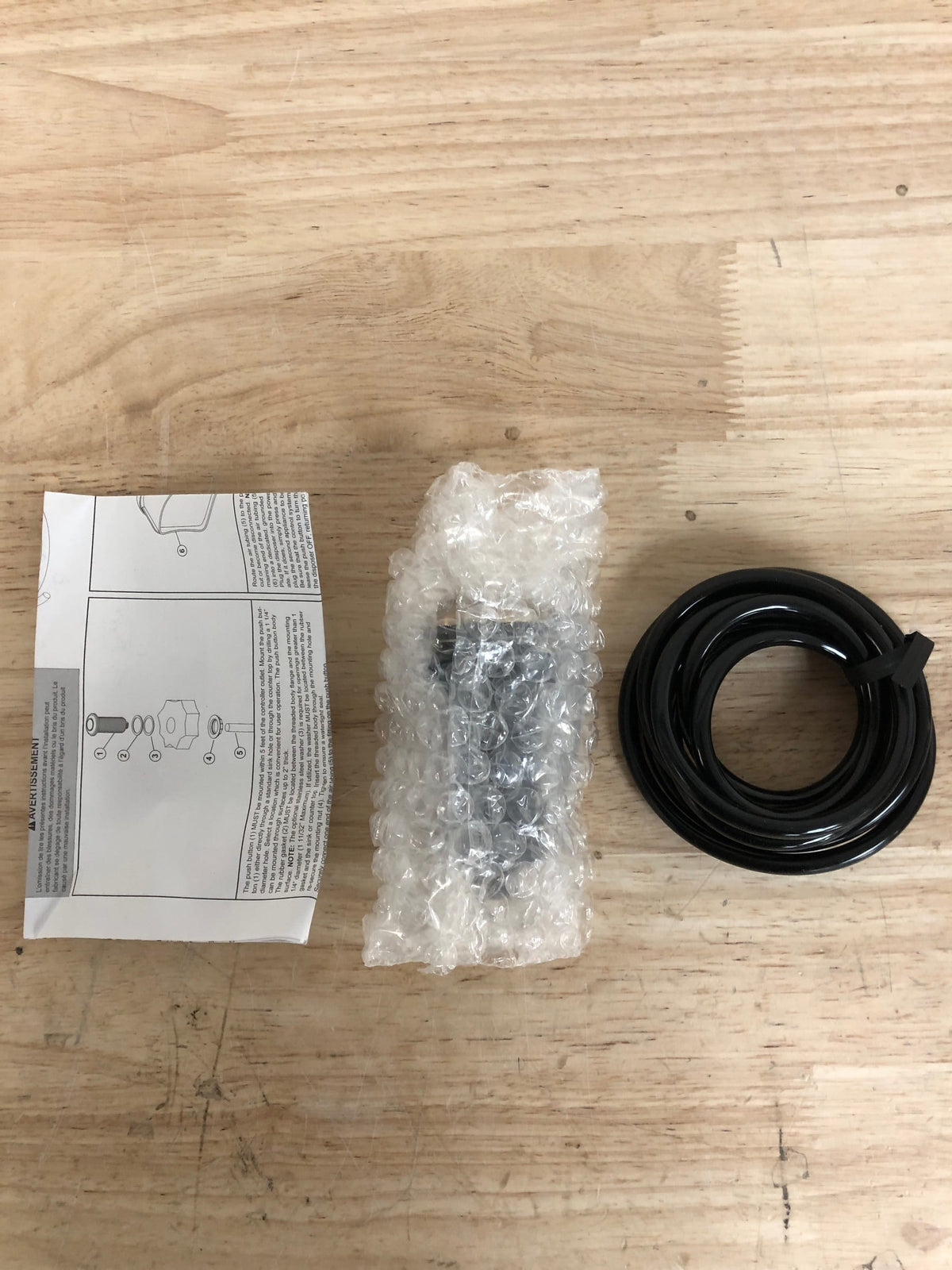 Delta RP101682AR Air Switch Replacement Button with Tubing - Arctic Stainless