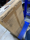 Vinnova Udine Reddish Brown Glass Rectangular Bathroom Vessel Sink without Faucet, Above Counter (00122-GBS-RB)