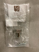 Belwith-Keeler B076303GL-14 Chrysalis Collection T-Knob, 1-7/8 Inch X 3/4 Inch Polished Nickel with Glass