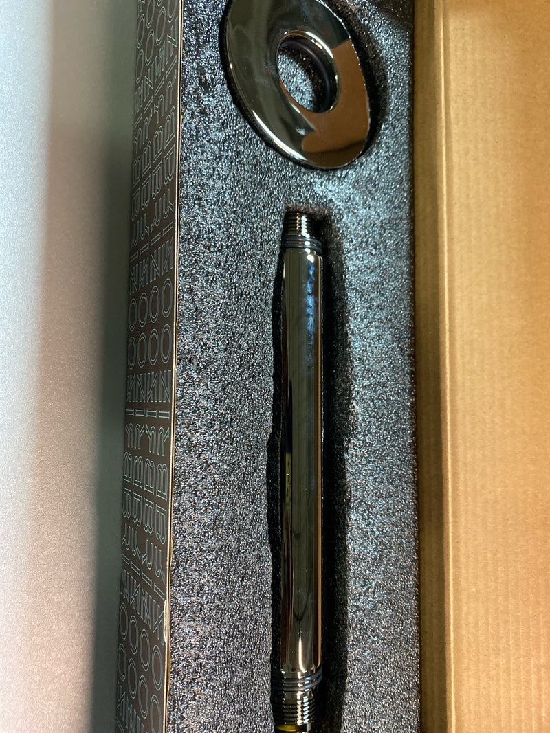 Brizo 83992-06MF-BNX Kintsu 6" Dual Waterway Ceiling Mount Shower Arm and Round Flange - Less Rough In - Brilliance Black Onyx