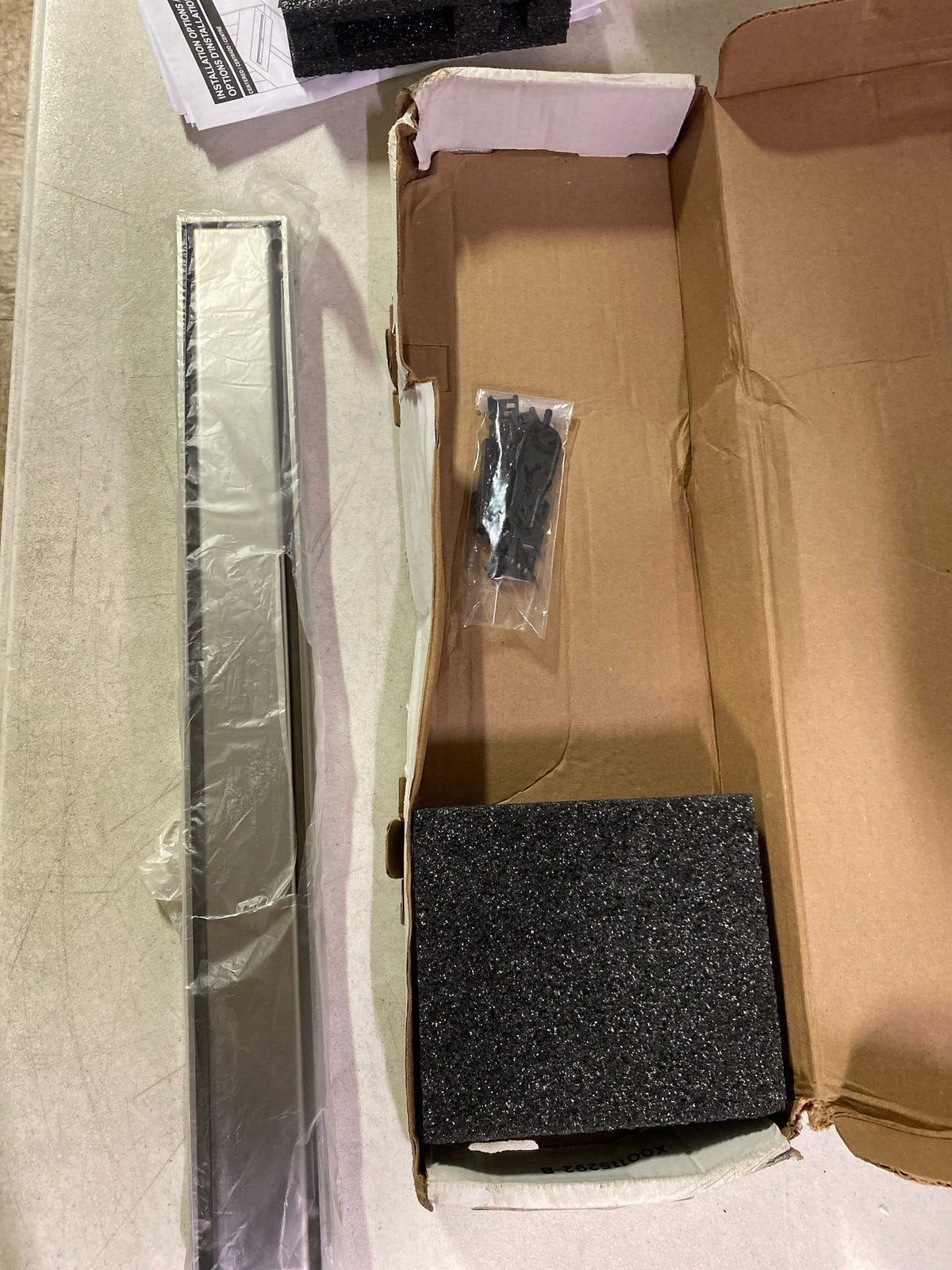 Delta DT0732413-SS 24" Reversible Linear Shower Drain with Dual Grate Installation - Less Rough In - Brilliance Stainless