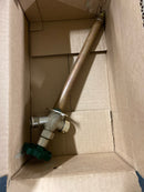 Prier Products C-144W10 1/2" Wirsbo PEX Handle-Operated Freezeless Residential Wall Hydrant with 10" Insertion - Satin Nickel